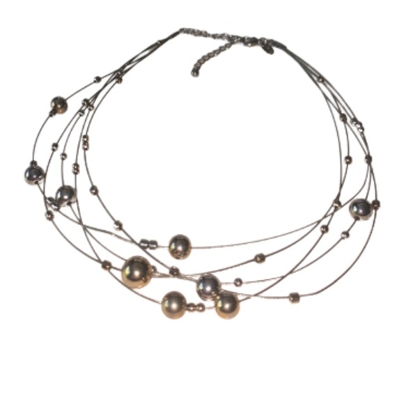 💛 Lil Sophia Multi Strand Sphere Necklace - Picture 2 of 5